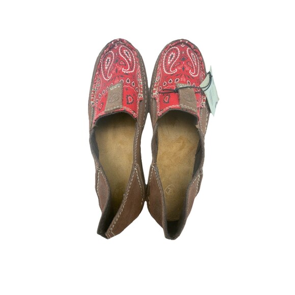 NEW Ariat Cruiser Palm Brown Suede Canvas Woman's Slip On Casual Shoes Size 7 - Picture 5 of 10